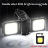 Mini LED Taschenlampe Schlüsselanhänger Licht USB Wiederaufladbare Taschenlampe Arbeitslicht Multifunktionale Tragbare COB 90 ° Drehung Campinglaterne 1000LM Flutlicht