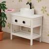 1/12 Scale Dollhouse Sink Cabinet Model - Bathroom Furniture Decoration for Dolls House Living Scene Ornament Toy for Girls