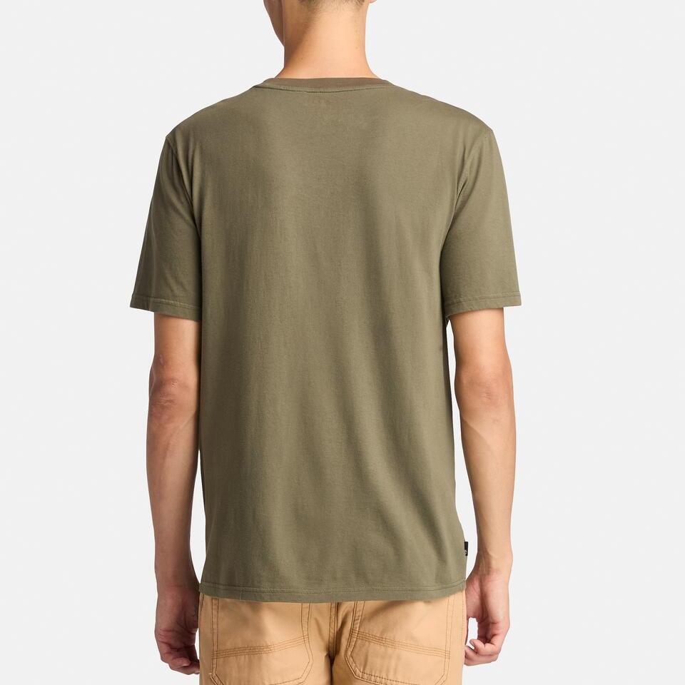 Timberland Short Sleeve Summer Comfortable Casual Breathable Printed T-Shirt Men Tops Army-Green A6QVVA58