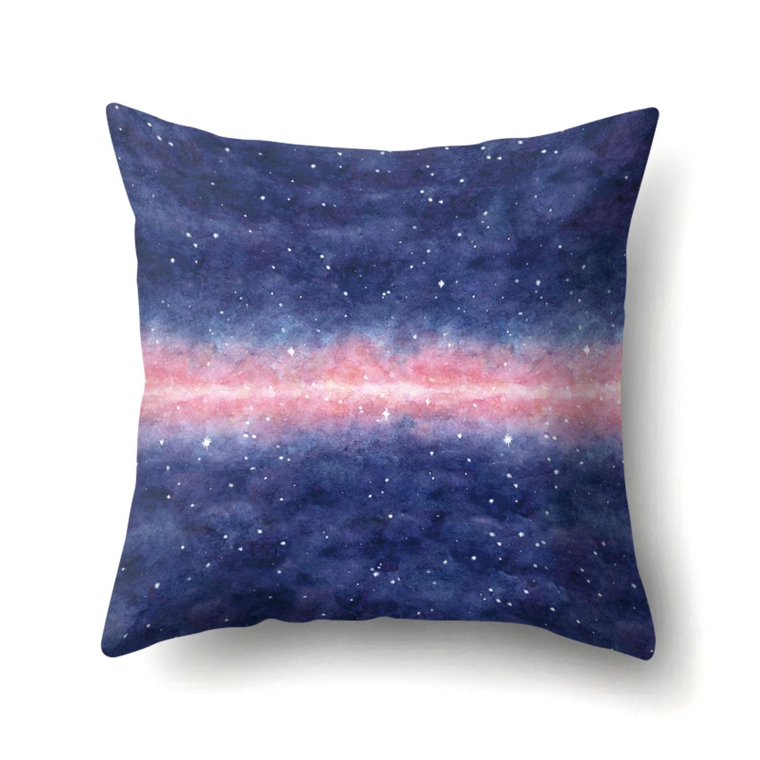 

Digital Printing of Home Decoration, New Creative Starry Sky Polyester Pillow Case, European and American Fashion Home 45 * 45 without pillow core
