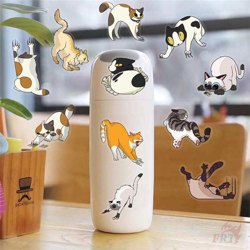 50Pcs/Set Naughty Cats Series 01. Scratch Marks PET Stickers Waterproof DIY Fashion Doodle Decals Stickers