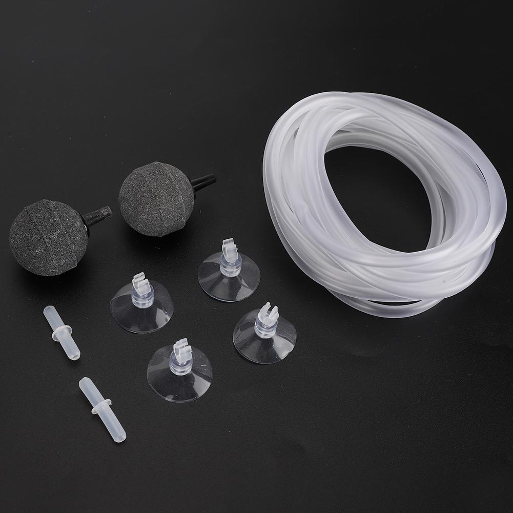 Aquarium Oxygen Pump Accessory Kit Bubble Stone Hose Suction Cup Holder Valve Aerartion Device for