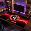 Tappetino per Mouse Grande Personalizzato Manchester United, Stampa Testo Nome Personalizzato, Tappetino da Scrivania Antiscivolo con Logo Calcio, Regalo per Gamer
