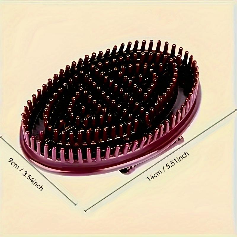 

Гипоаллергенная щетка для массажа меридианов всего тела - Ручной массажер для ног, контроля живота и расслабления, Пластиковый дизайн темно-коричневого цвета