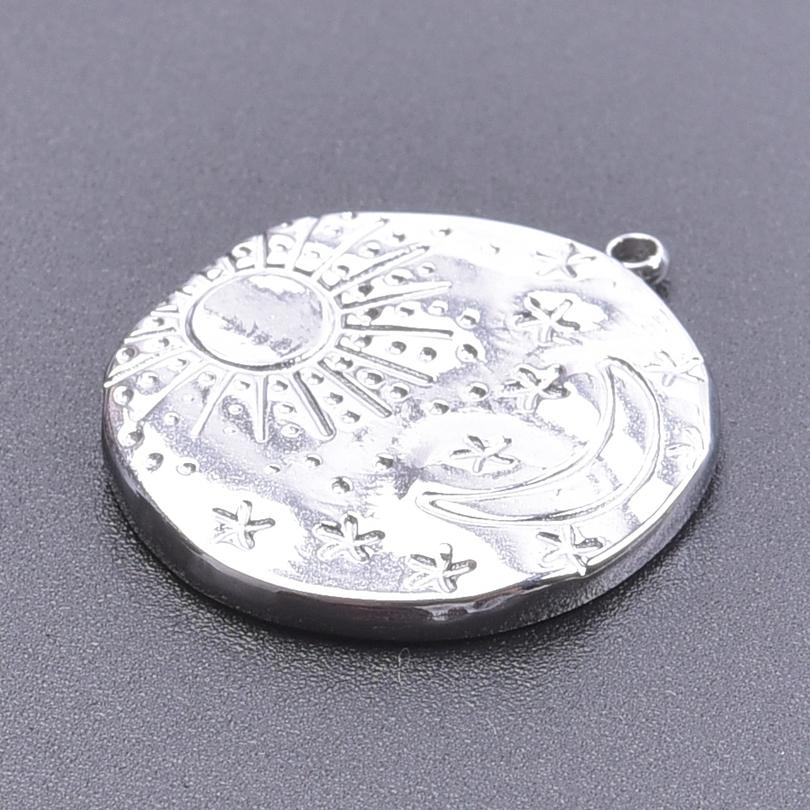 6pcs/Lot Metal Sun Pendant Sunset Sunshine Stainless Steel Charms For Jewelry Making Supplies Fashion Charm DIY Earring Necklace