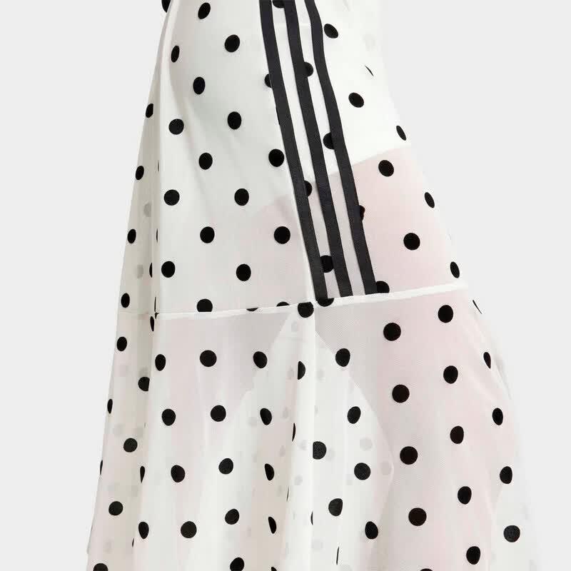 adidas Damen-Pünktchen-Netzrock
