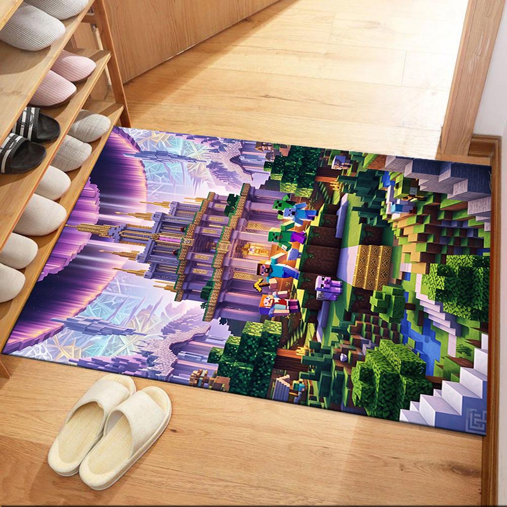Minecraft 68 Area Rug Suitable for Outdoor Playrooms Study room Foyer Antislip Carpet Decorate Offices Luxury Gift for Birthday, Christmas, Wedding