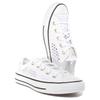 Converse Chuck Classic All Star Bequeme Rutschfeste Langlebige Low-Top Skateschuhe Damen Sneaker Weiß 565495C