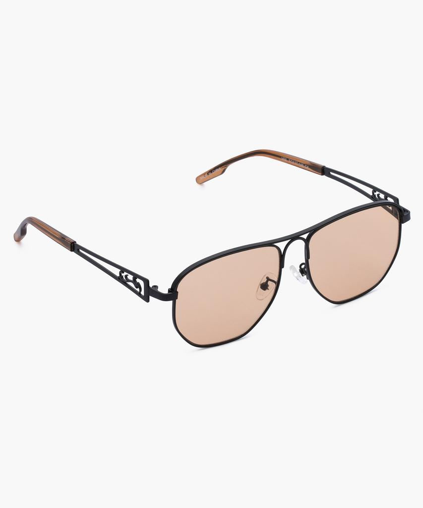 Likkeullou Rc Stainless Steel Veil Sunglasses Brown