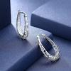 S925 Silver Post Vintage U Shaped Hollow Out Filigree Ear Cuff Earrings For Women Elegant Jewelry Gift
