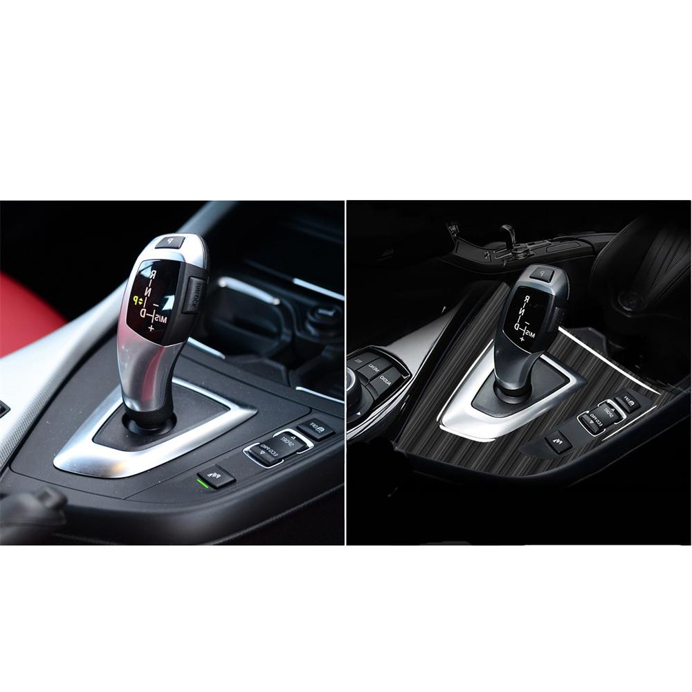RHD Car Carbon Fiber Gear Shift Panel Cover For BMW F20 F21 2012 2013 2014 2015