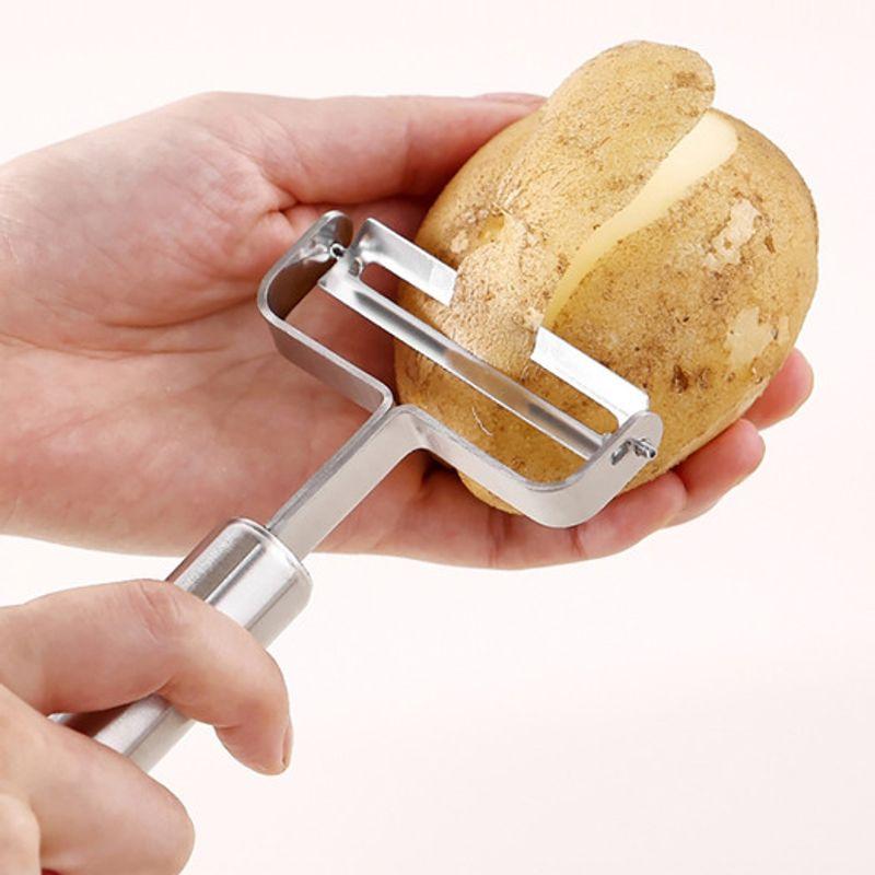 Wiedergeboren. J Mudita Küchenschere komplett aus Edelstahl 21cm + Schäler R Regulärer Kartoffelschäler 2-teiliges Set