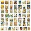 50Pcs/Set Ukiyoe Cats . Vintage Japanese Art Stickers DIY Fashion Doodle Decals Stickers