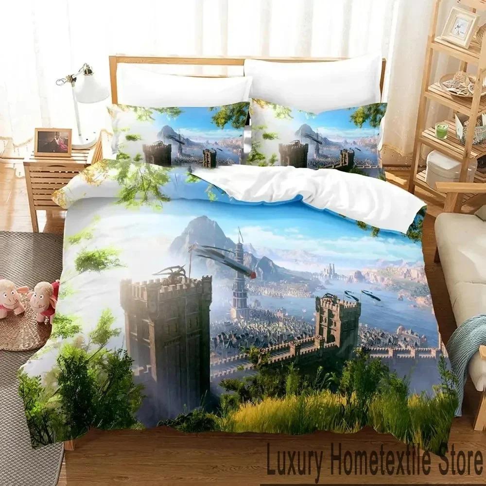 3D Design Printed Design Baldurs Gate 3 Game Bed Ensemble Boys Girl Twin Size Queen Size King Dimension Size Bedspread Cover Pillowcase Bed Boys Adult