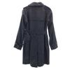 Aquascutum Made In Japan Trench Coat Black Liner with Belt Women Used