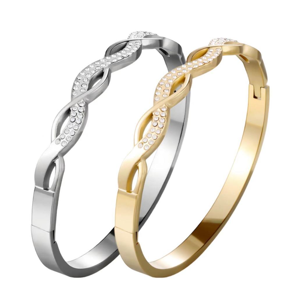 New Twist European and American Ins Full Hollow Cross Geometric Fashion Simple Bracelet