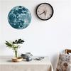 3D Creative Beautiful Luminous Fluorescent Moon Removable Wall Paste Glow In The Dark
