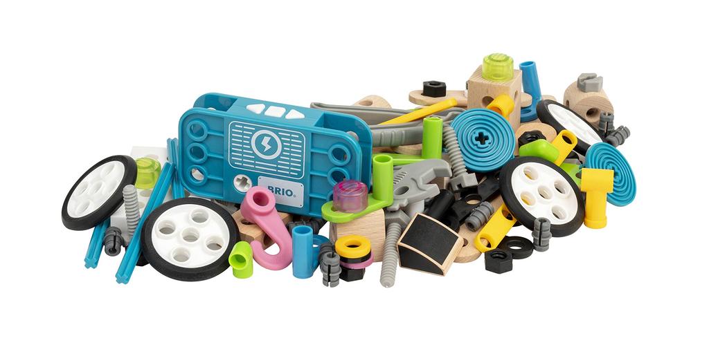BRIO Builder Motor Set [Total 121 Pieces] Ages 3 and Up (Assembling Toys Building Blocks Educational Toys Wooden) 34591
