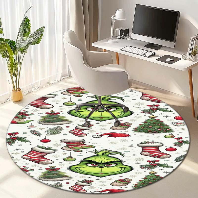 American Christmas Comedy How the Grinch Stole Christmas carpet Household goods decoration anti slip home table and chair mat aisle door mat carpet 25