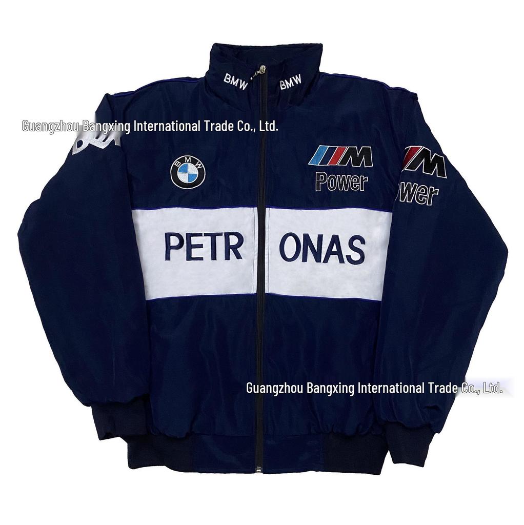 F1 Embroidery Racing & Cycling Suit - Retro American Style Jacket for Men & Women