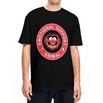 Unique Muppets Emotional Support Animal T-Shirts for Men Women Cotton T Shirts Short Sleeve Tee Shirt Big Size Tops