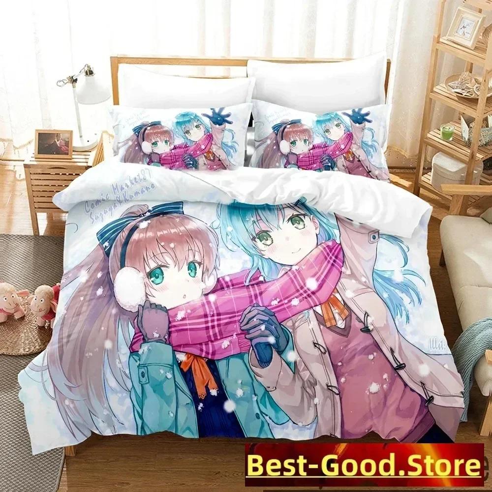 Comforter Aikatsu Idol Activity Anime Bedding Set Printed With Bed Soft Single Double Queen Super King Size Comforter (quilt)-EU Single(135*200cm)3pcs