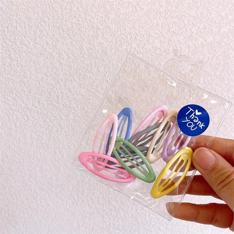 10pcs Baby Korean Style Candy Color Girls Hairpins Kids Mini Snap Hair Clips Star Hairpins Click Clack Hair Toddler Accessories