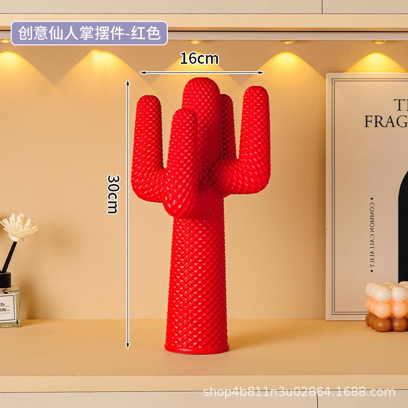 Декор для комнаты, Декорация стола в виде кактуса, Статуэтка из смолы для дома, Гостиной, Винных шкафов, Прихожей, Офиса, Имитация растения, Украшение, Подарок