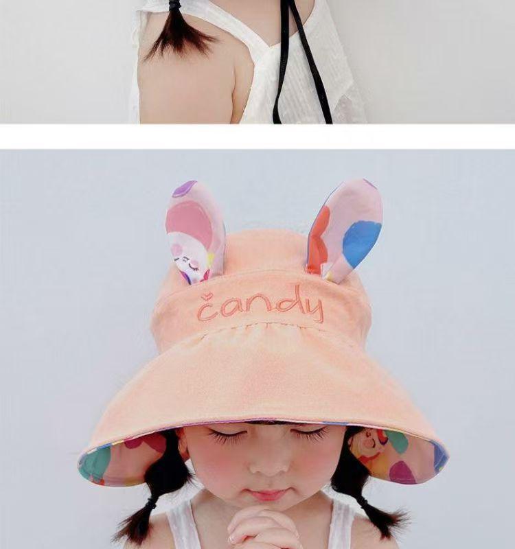 Kids' Summer Wide Brim UV Protection Reversible Sun Hat