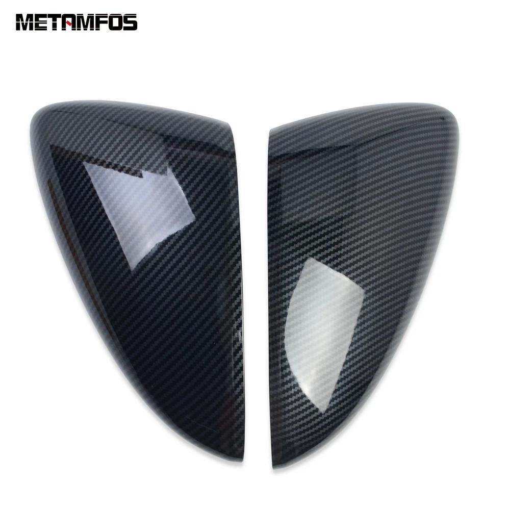 For Mazda 3 M3 Axela -2024 2025 Rearview Mirror Cover Trim Side Door Mirrors Protector Carbon Fiber Accessories Car Styling