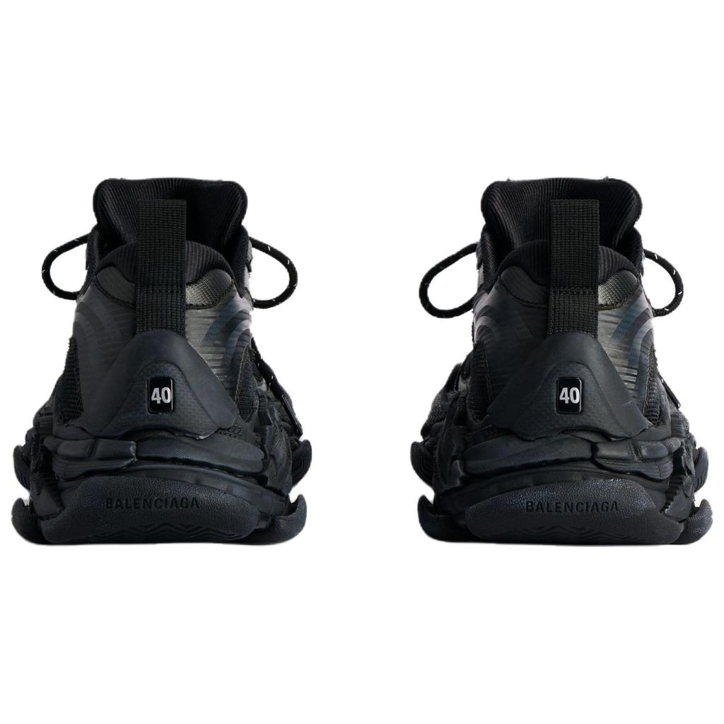 Balenciaga Triple S .2 Low Top Chunky Sneakers Women's Black & Dark Gray 865851WTRS21011