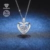 925Silver heart-shaped necklace Fashionable Women's Jewelry Suitable for parties, vacations, birthdays, Valentine's Day, Christmas, New Year,