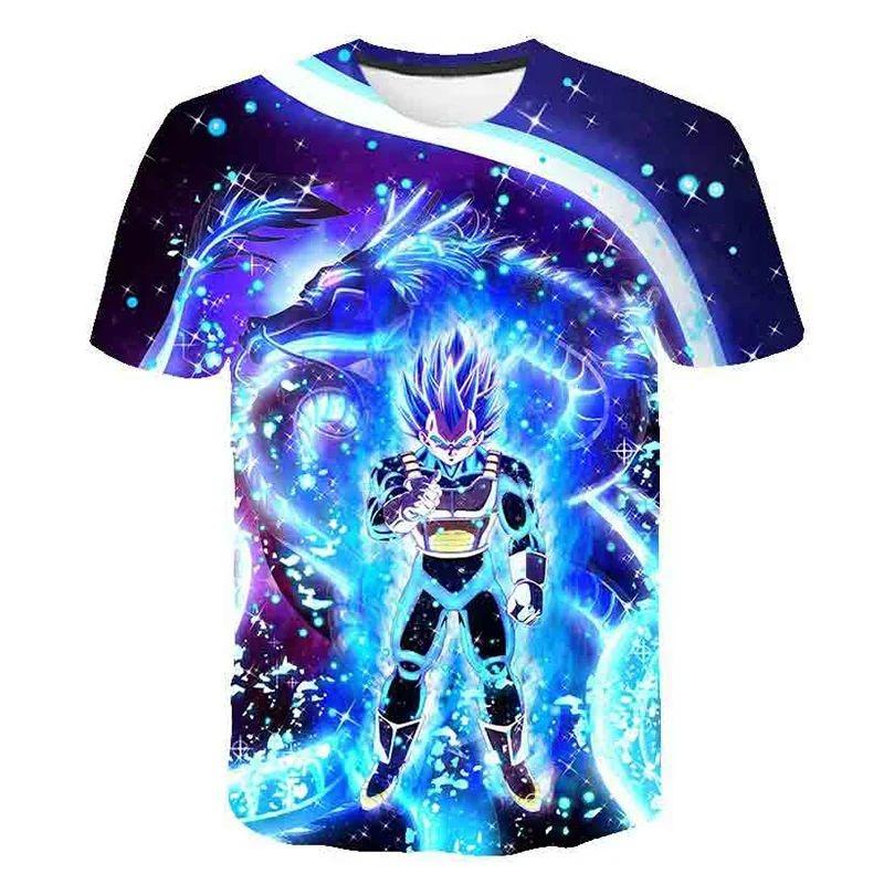 2026 New Dragon Ball 3D Printed T-shirt for Children's Clothing, Adult Summer Short Sleeved Anime T-shirt,casual and Fashionable