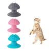 Wear Resistant Pet Cat Massager TPR Pet Suction Cup Massage Brush  for Puppy Kitten
