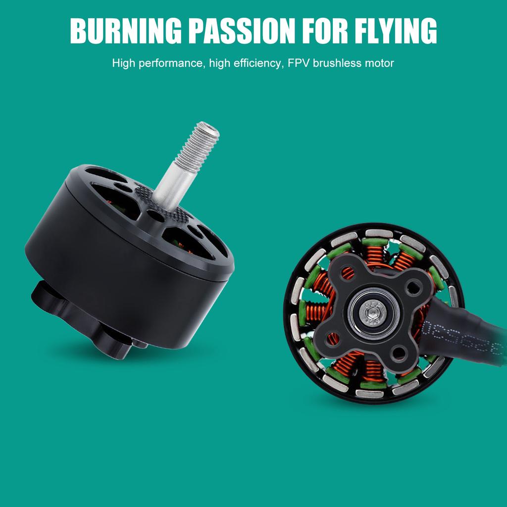14 Pole Brushless Motor with M5 Shaft, 18AWG Silicone Wire 200mm for RC FPV Quadcopter