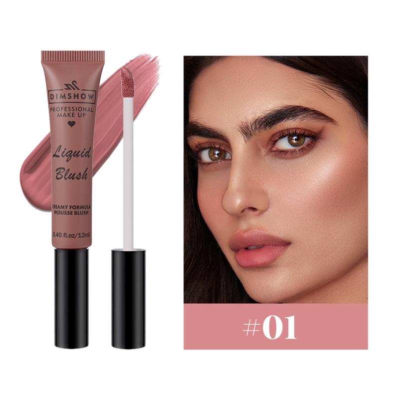 

Dimshow 6 Color Long-Lasting Liquid Blush Facial Contouring Lightweight Soft Multi-Use Cream Blush Waterproof Facial Blush Stick