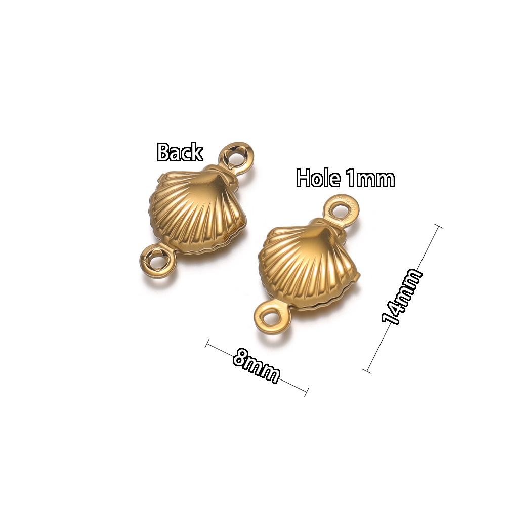 20Pcs Stainles Steel Hollow Ocean Pendants Sea Shells Lobster Starfish Charms DIY Necklace Marine Animal Pendant Jewelry Making