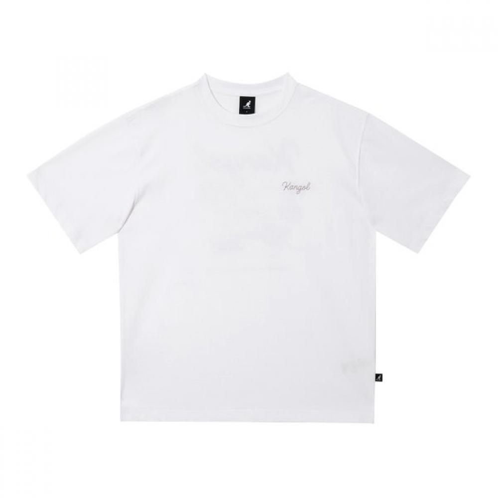 Kangol CoasTal Graphic T shirT 2826 Off whiTe SS