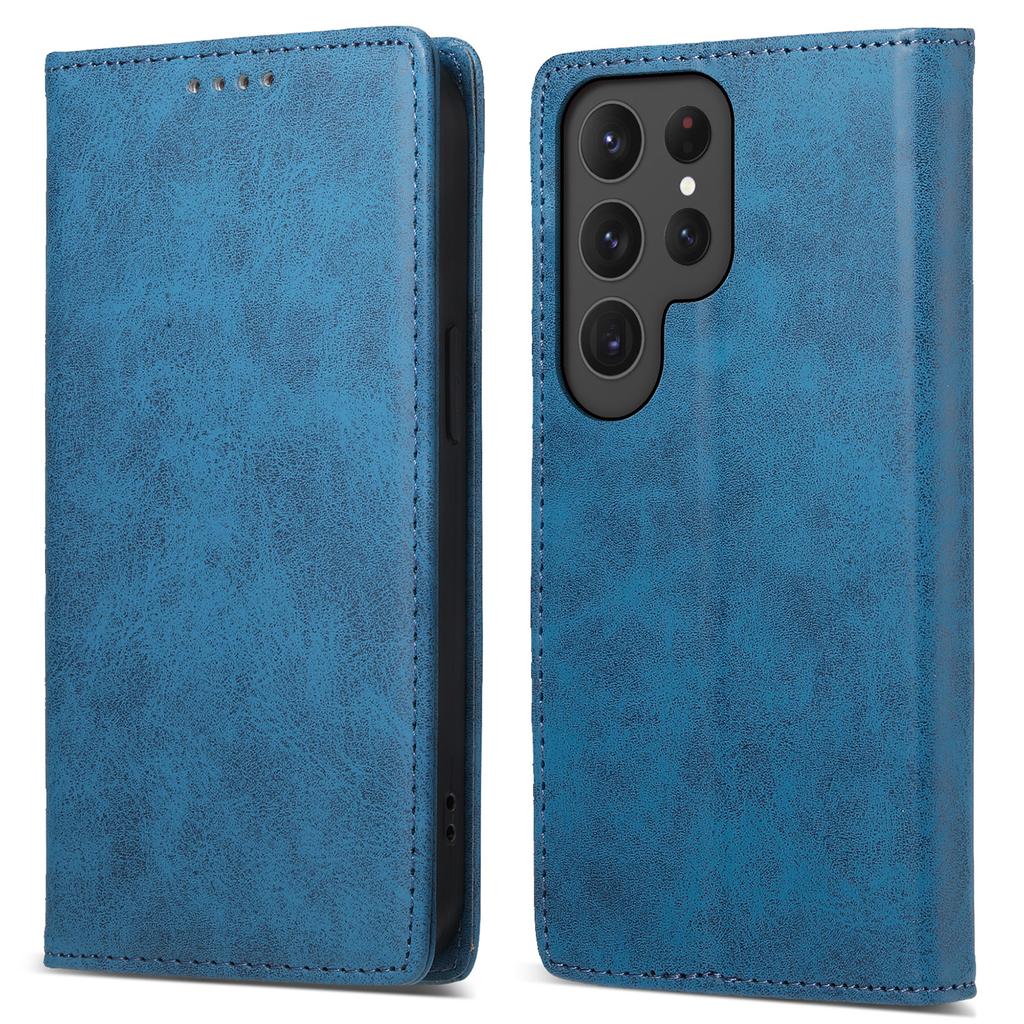 DF-05 For Samsung Galaxy S24 Ultra Case RFID Blocking PU Leather Phone Cover Wallet