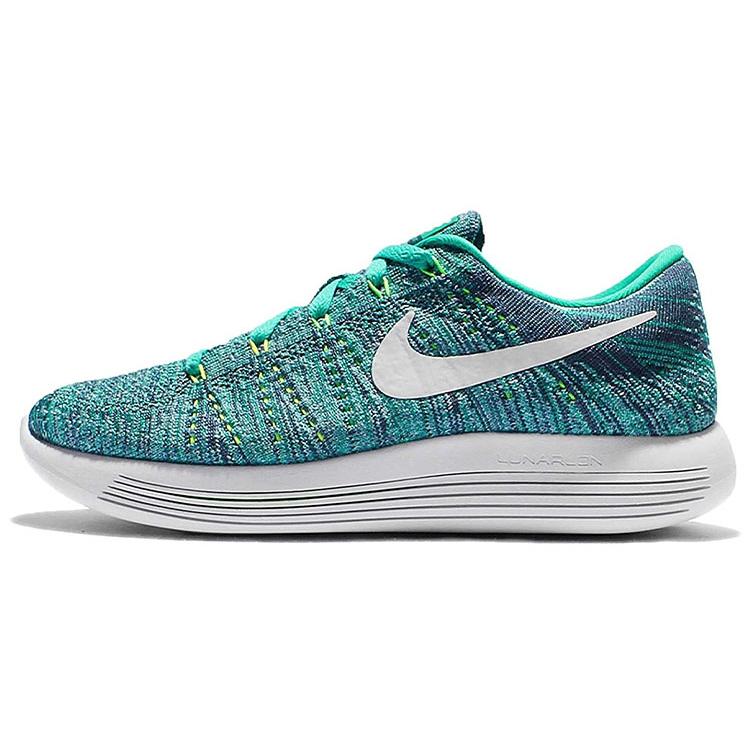 

Nike LunarEpic Flyknit Cushioned Slip Resistant Breathable Low Top Running Shoes Women s Lake Green 37.5