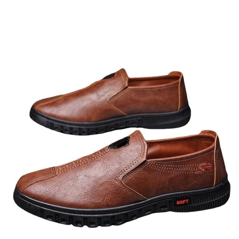 Încălțăminte ocazională pentru bărbați noi, la modă, pantofi coreeni pentru bărbați, pantofi cu încălțăminte, pantofi de afaceri pentru bărbați, din piele