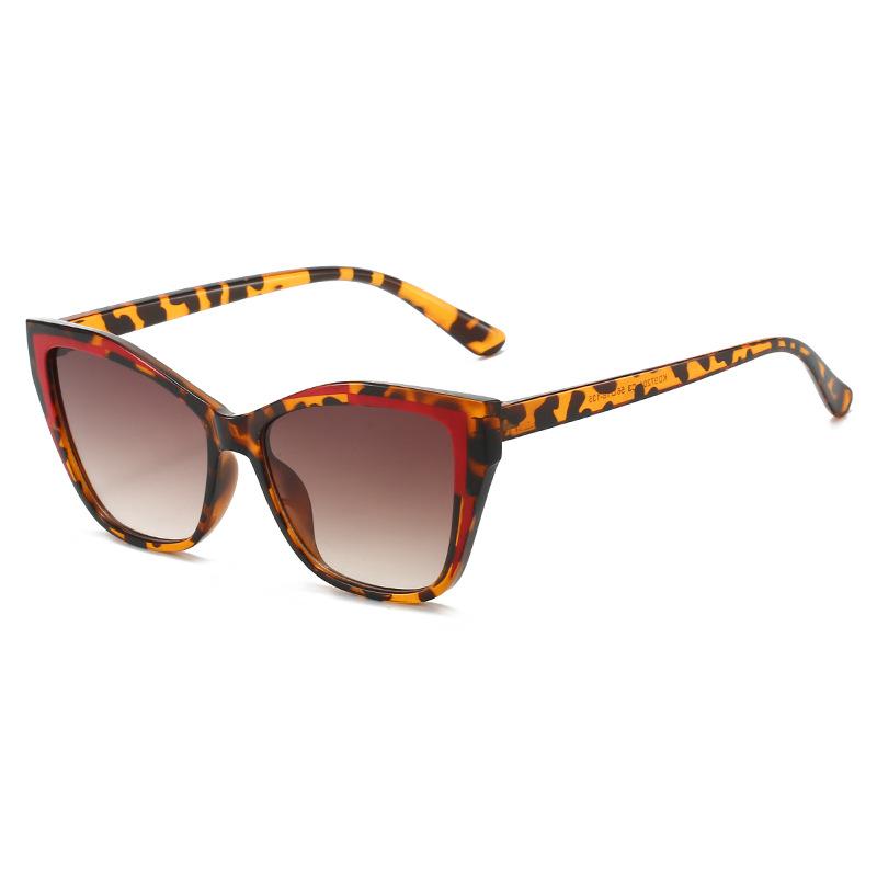 

JYL TS Color Block Cat Eye Glasses Blue Light Blocking Daily Wear Women KD97204 A-2731 рожевий червоний колір