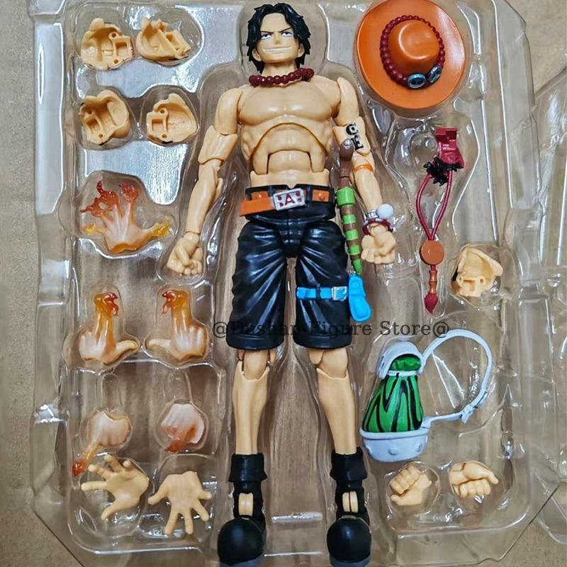 SHF Portgas D Ace Action Figure Anime One Piece Fire Fist Ace Figures PVC Movable Collection 17cm Desktop Ornaments Model Toys