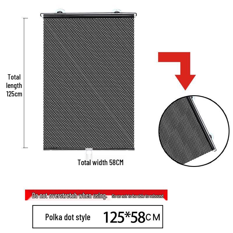 Tenda parasole automatica retrattile per finestrino auto per isolamento termico e protezione solare