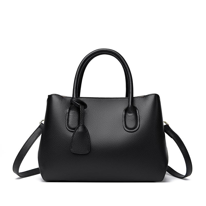 Leather Women'S Handbag Shoulder Bag Cowhide Fashion Messenger Bag Trendy Simple Bag