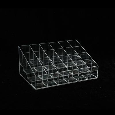 24 Vakken Lippenstift Standaard Case Make-up Organizer Opbergdoos Transparante Lippenstift Display Standaard Houder Cosmetische Sieraden Organizer Doos