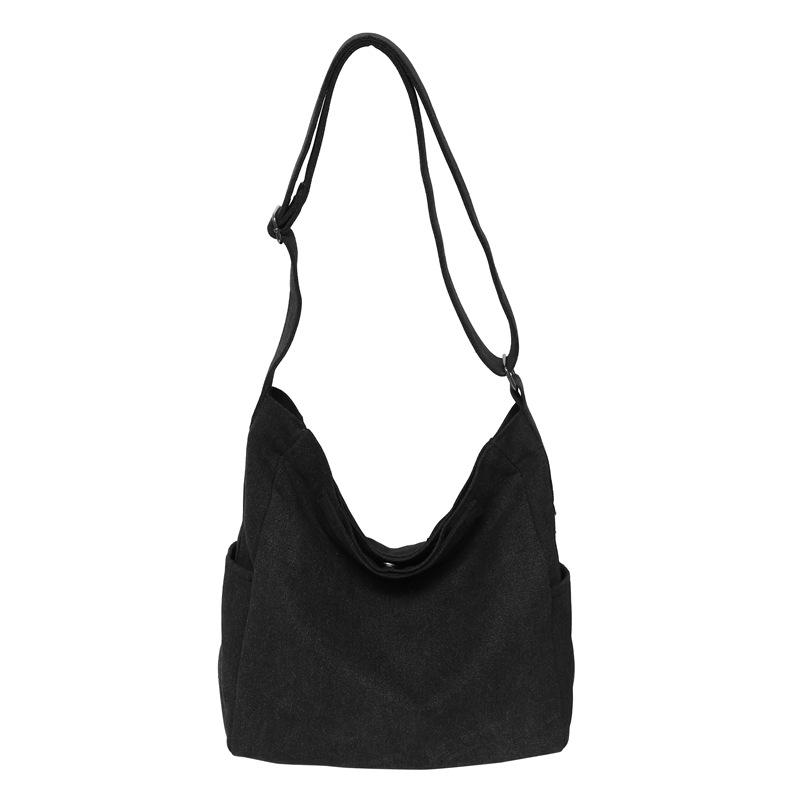 Women'S Spring New Commuting Canvas Bag Large Capacity Versatile College Student Shoulder Tote Bag