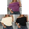 Summer Womens T Shirt With Modale Fabric Short Sleeve One Shoulder Casual Style For Daily Wear