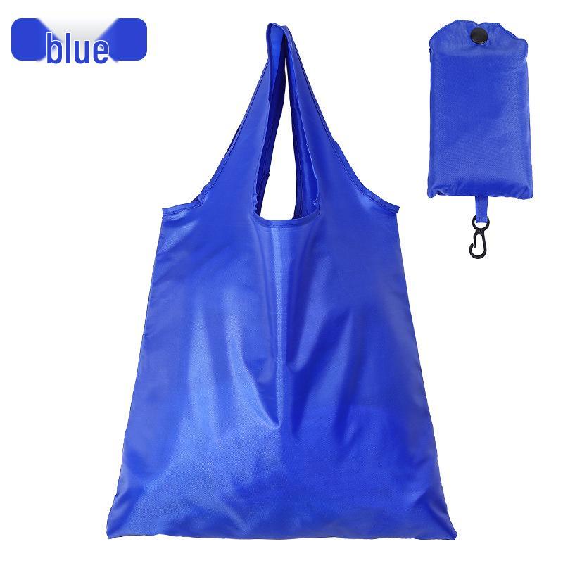 

Многоцветная водонепроницаемая складная хозяйственная сумка - Экологичная, большой вместимости, ткань Оксфорд, идеально подходит для подарков и хранения синий