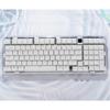 136 Key Crystal Transparent MDA Type Keycap Set PC+PBT White Pink Jelly Caps for MX Mechanical Keyboard